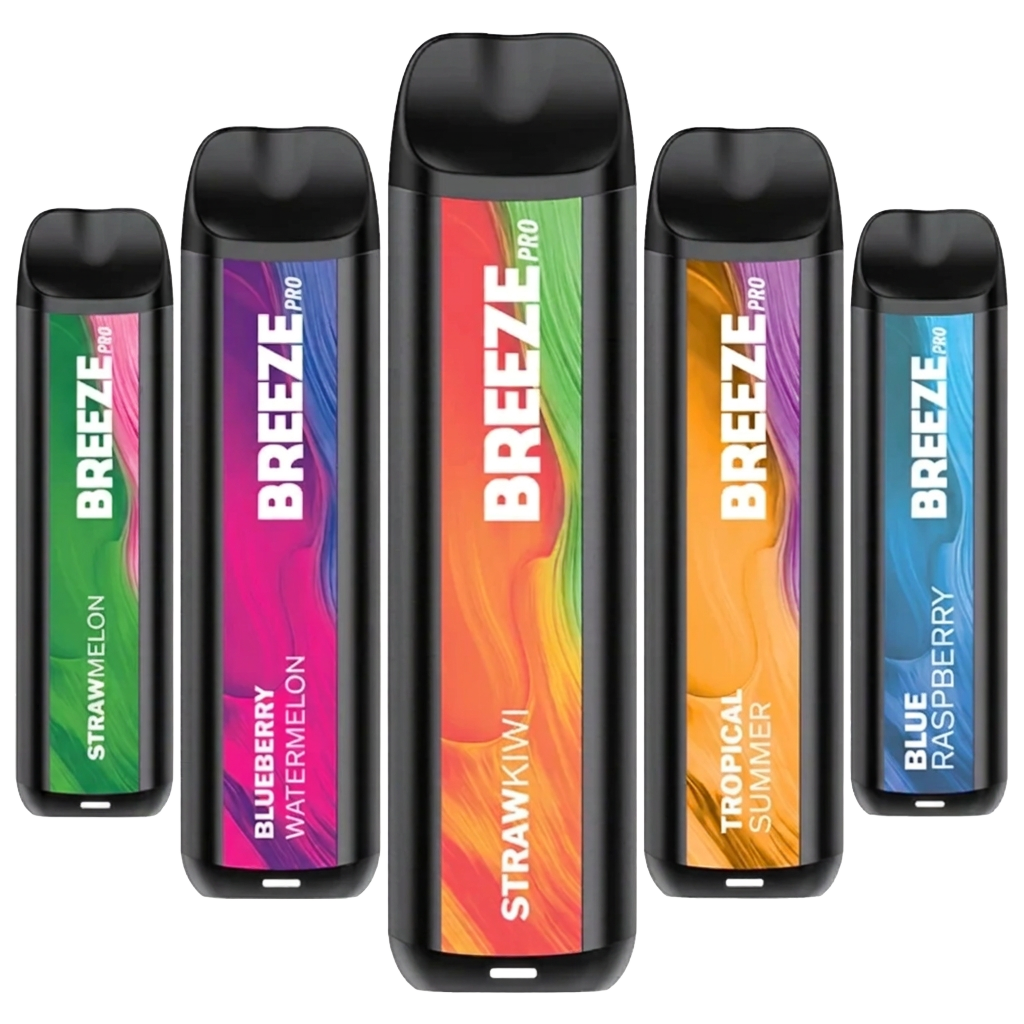 Breeze vape product assortment